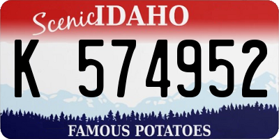 ID license plate K574952