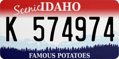 ID license plate K574974