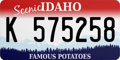 ID license plate K575258