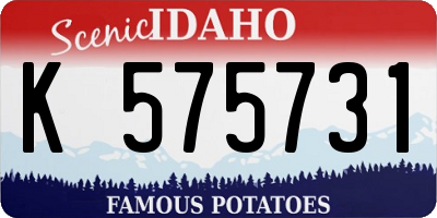 ID license plate K575731