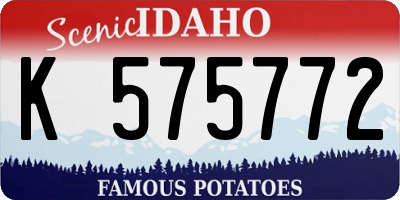 ID license plate K575772