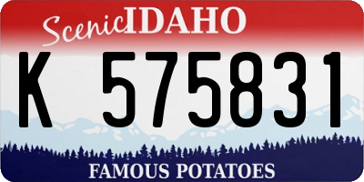 ID license plate K575831