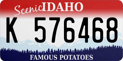 ID license plate K576468