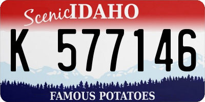 ID license plate K577146