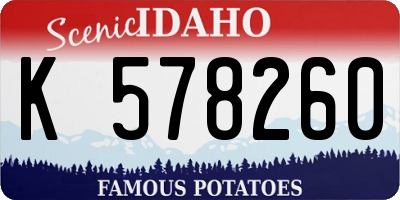 ID license plate K578260
