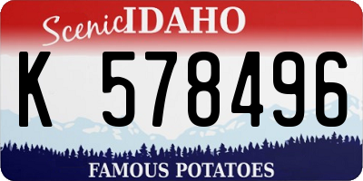 ID license plate K578496