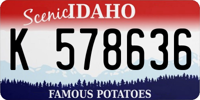 ID license plate K578636