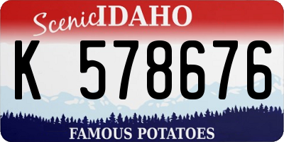 ID license plate K578676