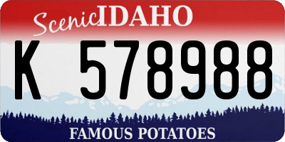 ID license plate K578988