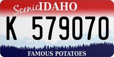 ID license plate K579070