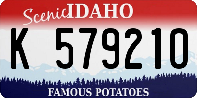 ID license plate K579210