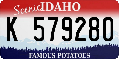 ID license plate K579280