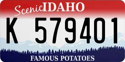 ID license plate K579401