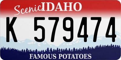 ID license plate K579474