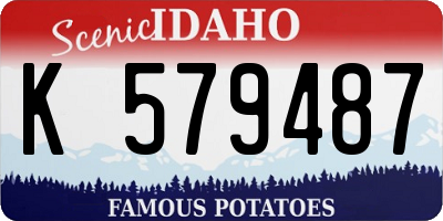 ID license plate K579487