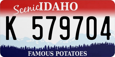 ID license plate K579704
