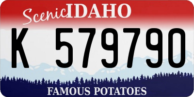 ID license plate K579790