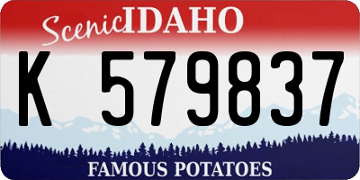 ID license plate K579837