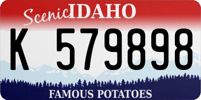 ID license plate K579898
