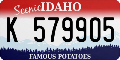 ID license plate K579905