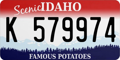 ID license plate K579974