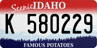 ID license plate K580229