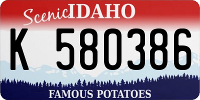 ID license plate K580386