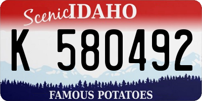 ID license plate K580492