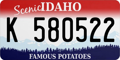 ID license plate K580522