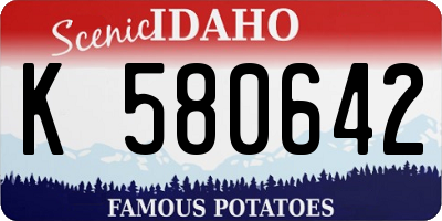 ID license plate K580642