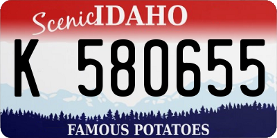 ID license plate K580655