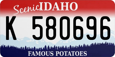 ID license plate K580696