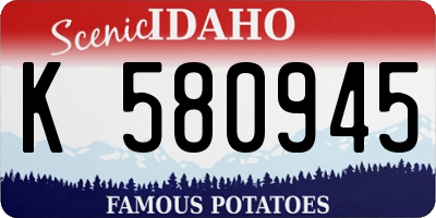 ID license plate K580945