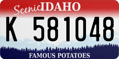 ID license plate K581048
