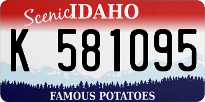 ID license plate K581095