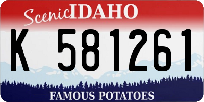 ID license plate K581261