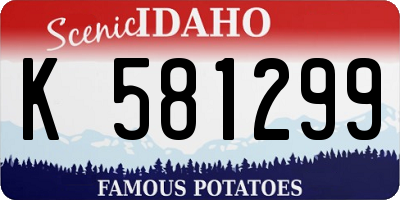 ID license plate K581299