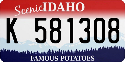 ID license plate K581308