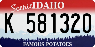 ID license plate K581320