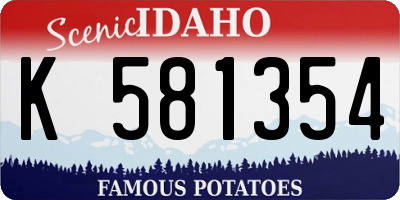 ID license plate K581354