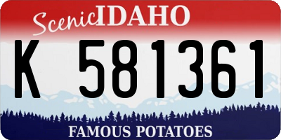 ID license plate K581361