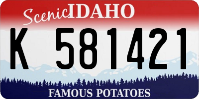 ID license plate K581421