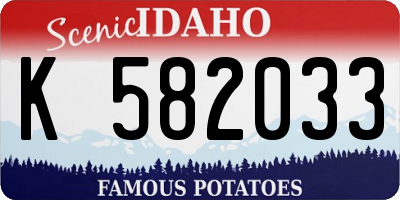 ID license plate K582033