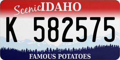 ID license plate K582575