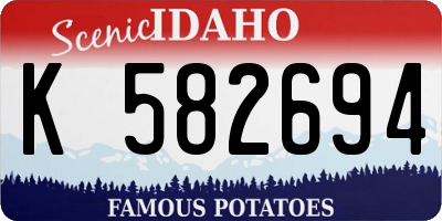 ID license plate K582694