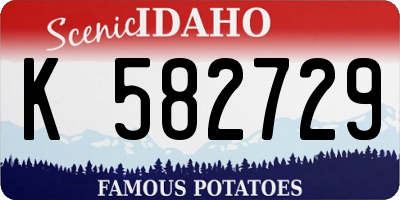 ID license plate K582729