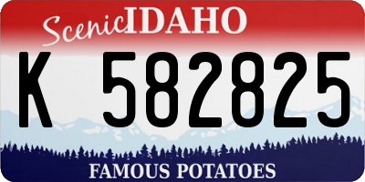 ID license plate K582825