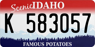 ID license plate K583057