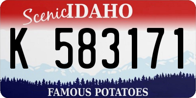 ID license plate K583171