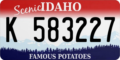 ID license plate K583227